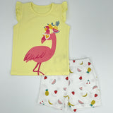 Flamingo Print Set für Mädchen