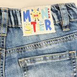 Jeans Shorts mit Monster Print für Jungen
