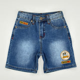 Jeans Shorts "Drive & Fun" mit Auto Print für Jungen