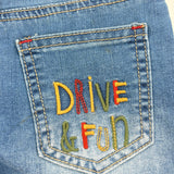 Jeans Shorts "Drive & Fun" mit Auto Print für Jungen