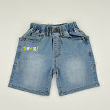 Jeans Shorts mit Dino Print "ROAR" für Jungen