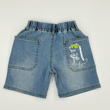 Jeans Shorts mit Dino Print "ROAR" für Jungen