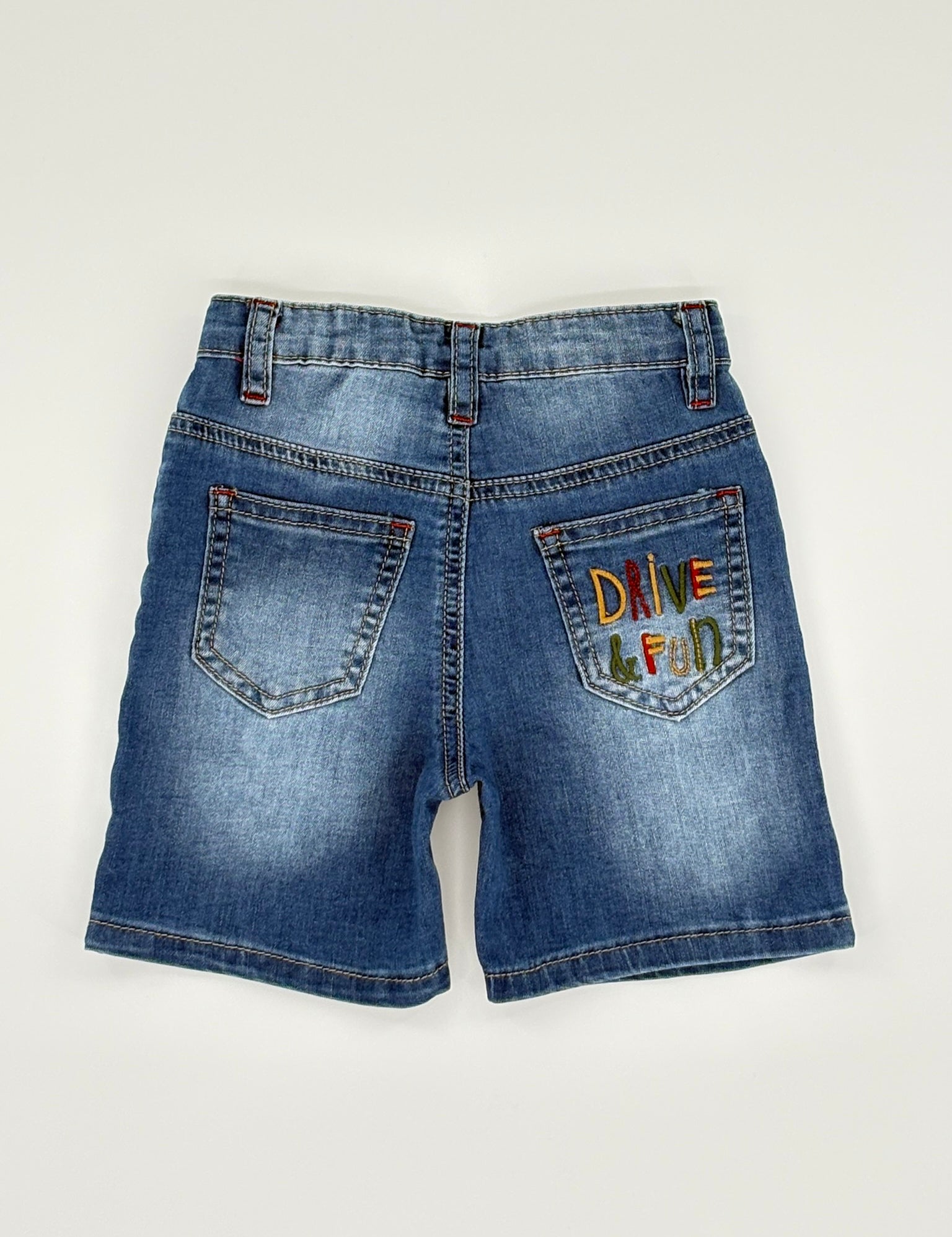 Jeans Shorts "Drive & Fun" mit Auto Print für Jungen