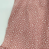 Gepunktetes Kleid Rosa-Weiß mit Puffärmeln für Mädchen