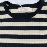 Ärmelloses Kleid mit gestreiftem Oberteil für Mädchen