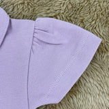 Baby Body Flieder im Polo-Stil für Mädchen