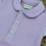 Baby Body Flieder im Polo-Stil für Mädchen