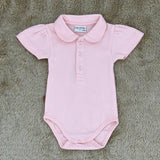 Baby Body Rosa im Polo-Stil für Mädchen