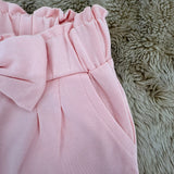 Baby Hose Rosa mit Schleife für Mädchen
