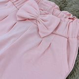 Baby Hose Rosa mit Schleife für Mädchen