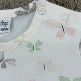 Baby Langarmshirt Ivory mit Schmetterlingen für Mädchen