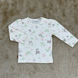 Baby Langarmshirt Ivory mit Schmetterlingen für Mädchen