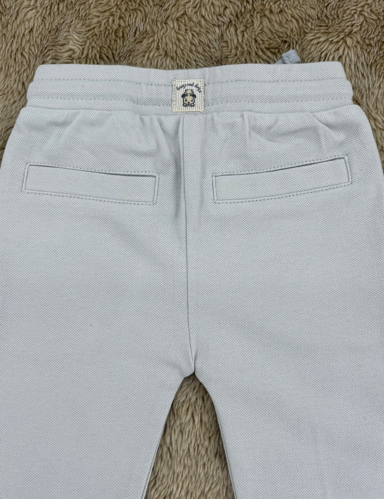 Jogger Graublau mit Bundfalte für Jungen