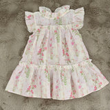 Kleid mit Blumendruck & Rüschen für Mädchen