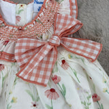 Baby Kleid mit Blumendruck & Windelhöschen