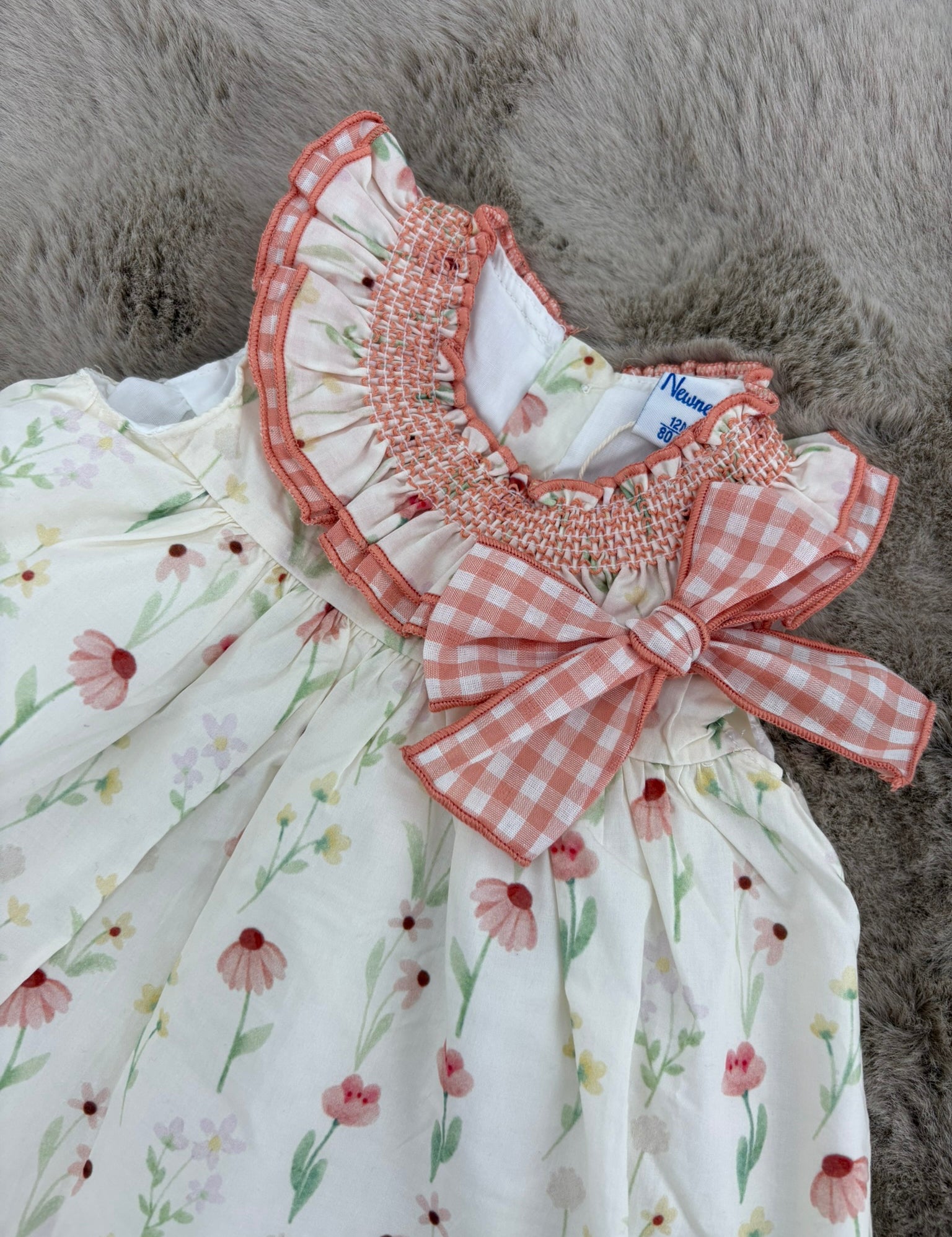 Baby Kleid mit Blumendruck & Windelhöschen