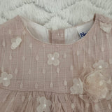 Baby Kleid Puderrosa mit Tüll & Blumenstickerei