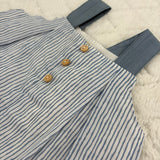 Baby Set Gestreifte Bluse & Blaue Shorts