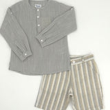 Set Leinenhemd & Shorts für Jungen