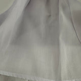 Baby Kleid Weiß Leinenoptik mit Tüllschleife & Windelhöschen