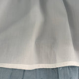 Baby Kleid Plumeti Weiß-Hellblau mit Schleife & Windelhöschen