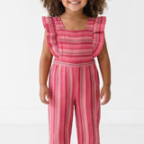 Verspielter Jumpsuit mit Streifen für Mädchen