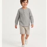 Set Leinenhemd & Shorts für Jungen