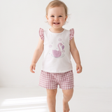 Schwan Print Set Mauve für Mädchen