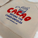 Sweatshirt Beige „Cacao before Chaos“