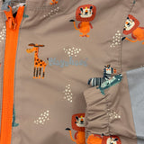 Outdoor Jacke Wildtiere Beige