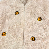 Smiley Teddyjacke Beige