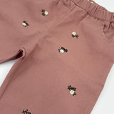 Romy Hose Rosa mit Blumenstickerei
