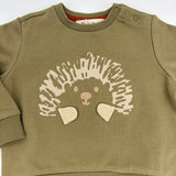 Baby Set Olivgrün Igel