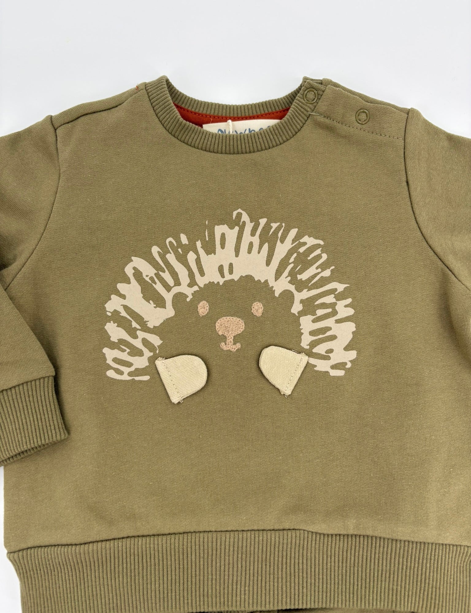 Baby Set Olivgrün Igel
