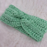 Handgehäkeltes Chenille-Stirnband