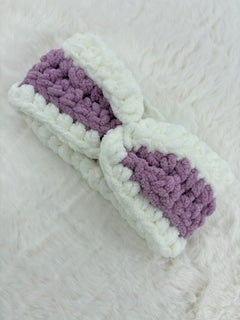 Handgehäkeltes Chenille-Stirnband