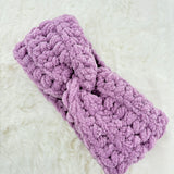 Handgehäkeltes Chenille-Stirnband