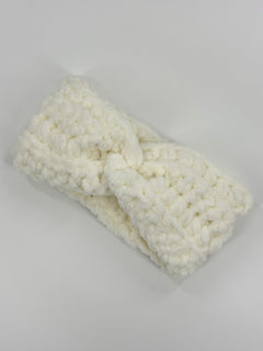 Handgehäkeltes Chenille-Stirnband