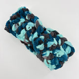 Handgehäkeltes Chenille-Stirnband