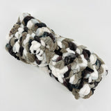 Handgehäkeltes Chenille-Stirnband