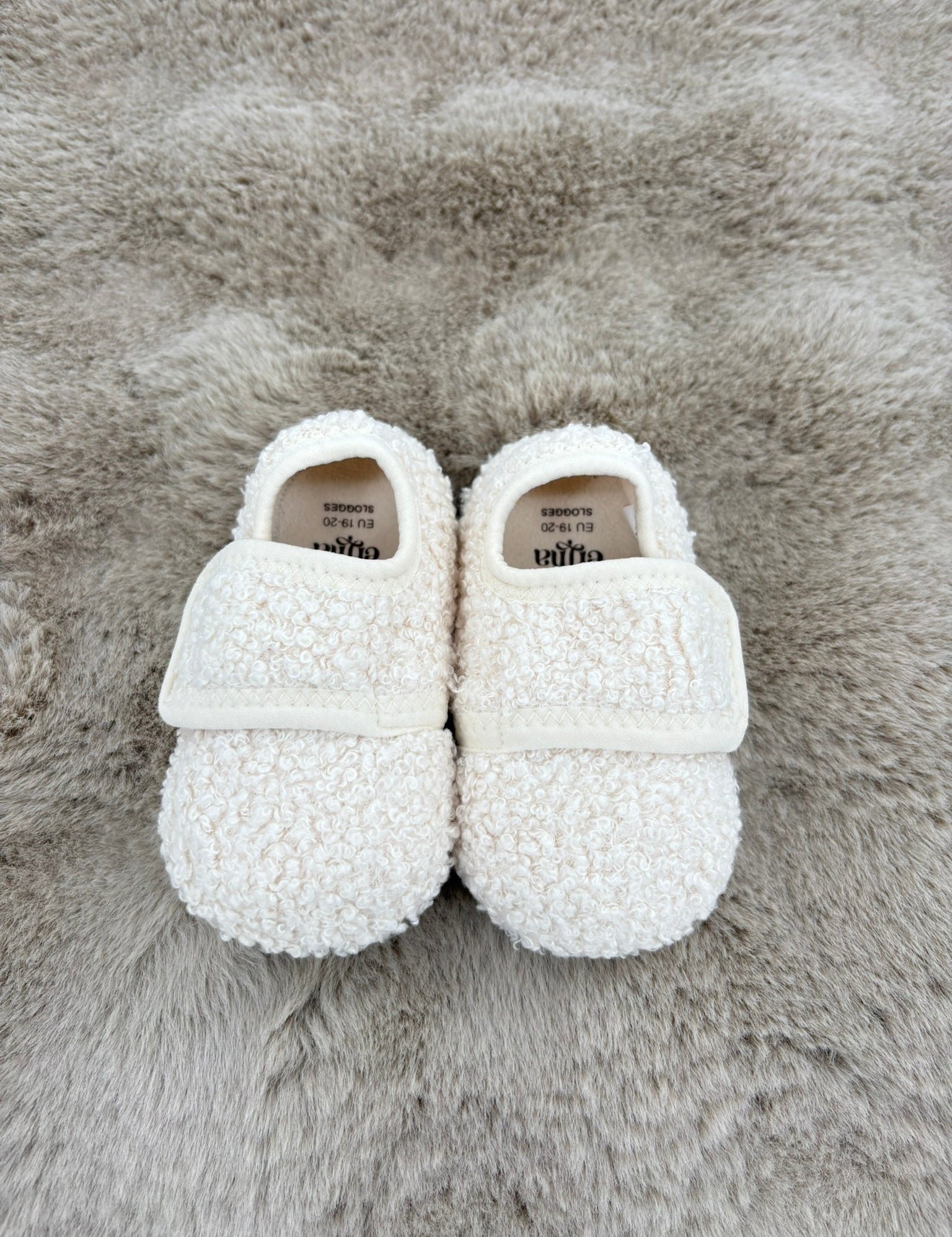 Hausschuhe „New Slogges“ aus Baumwolle – Taupe & Vanilla