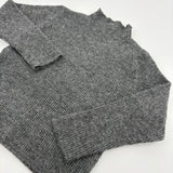 Strickpullover Grau mit Rollkragen