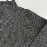 Strickpullover Grau mit Rollkragen