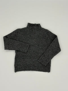 Strickpullover Grau mit Rollkragen