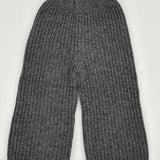 Strickhose Grau mit weitem Bein