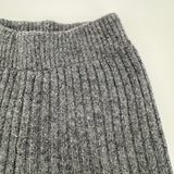 Strickhose Grau mit weitem Bein