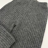 Strickhose Grau mit weitem Bein