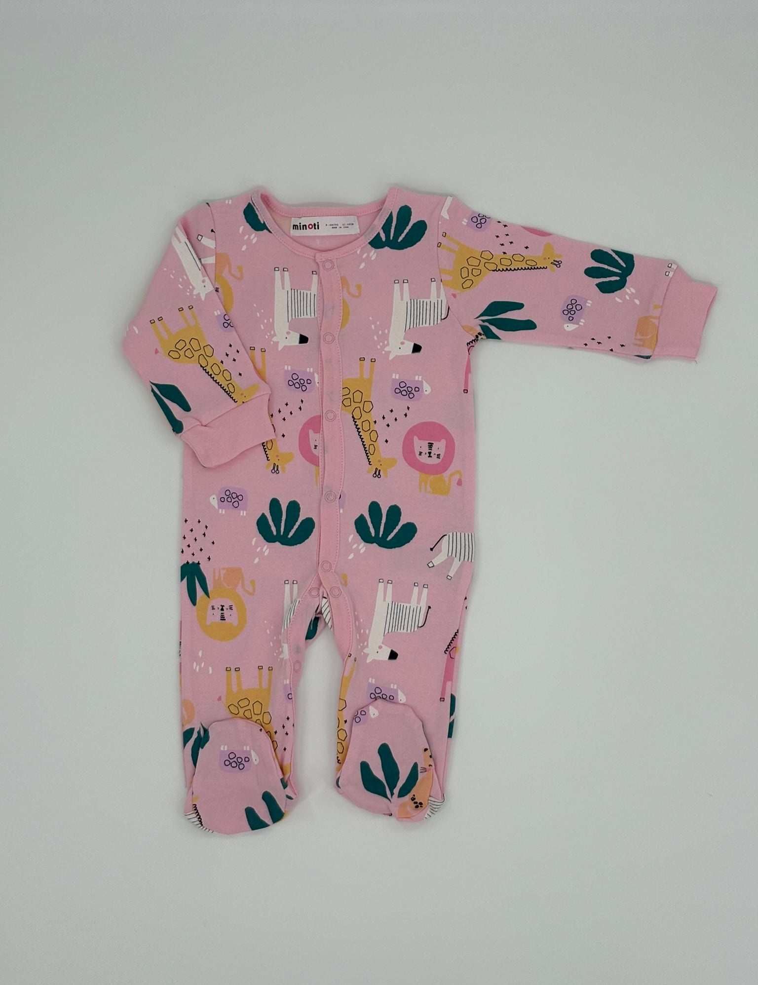 Baby-Schlafanzug mit Dschungeltieren