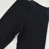 Ripp-Leggings mit Schlag