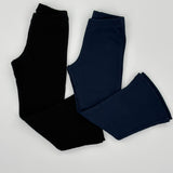 Ripp-Leggings mit Schlag